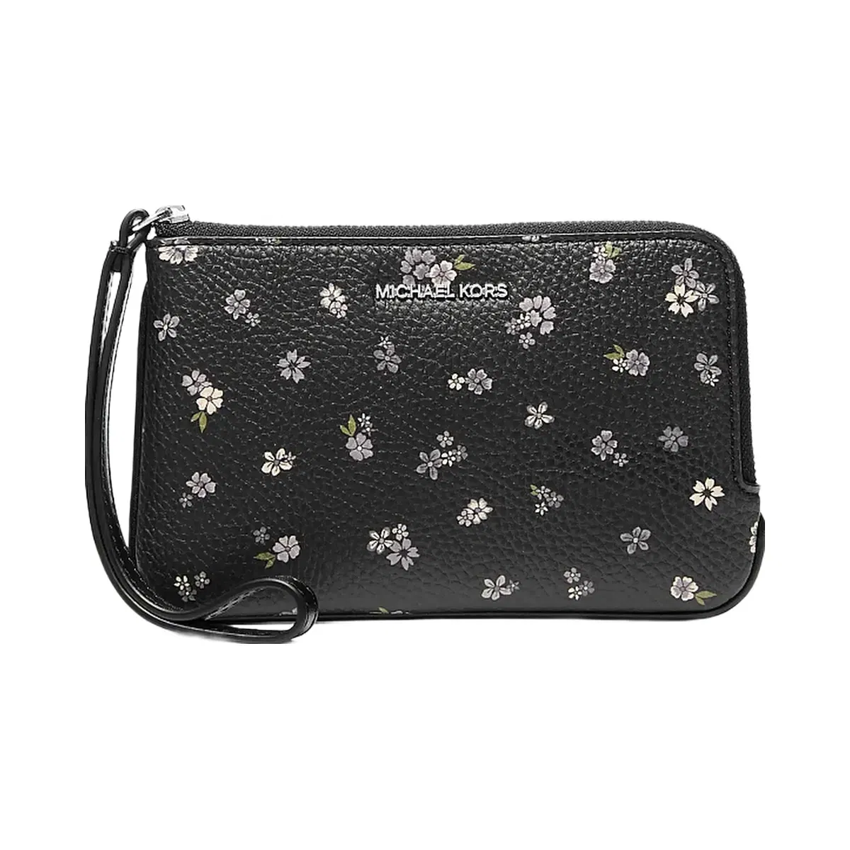 Michael Kors Jet Set Travel Small Floral Printed Wristlet Black