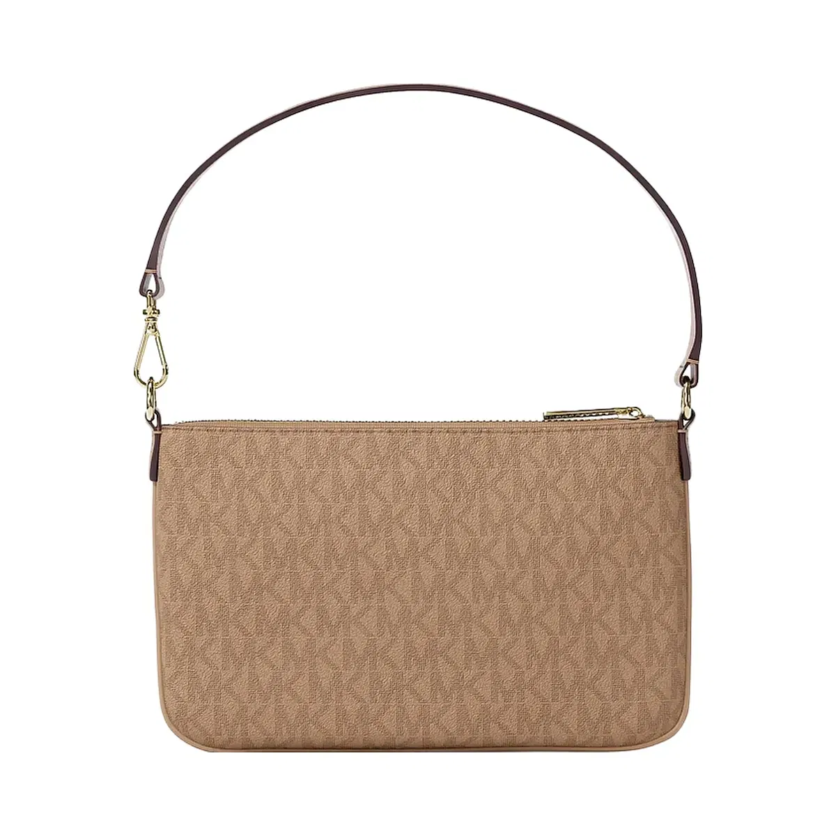 Michael Kors Jet Set Small Signature Logo Convertible Wristlet Camel