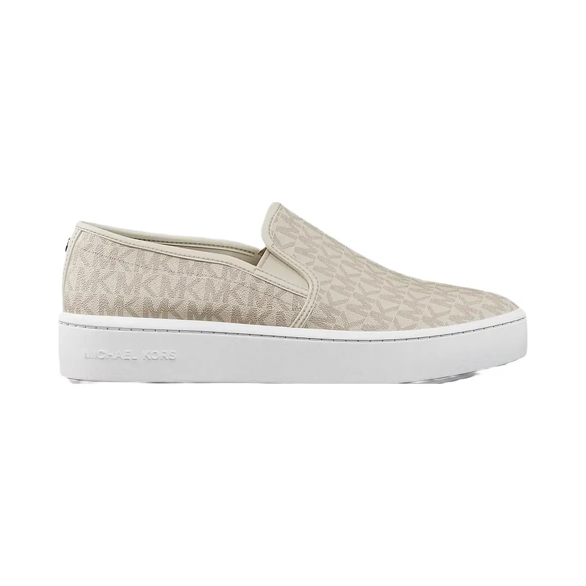 Michael Kors Teddi Signature Logo Slip-On Sneaker Van/Cream