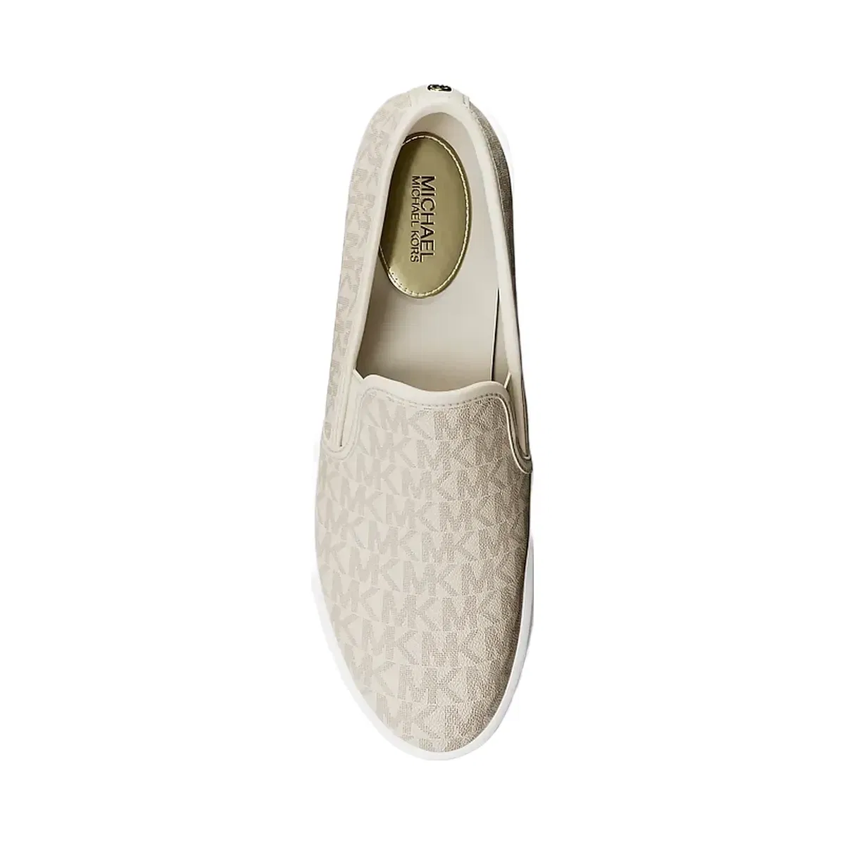 Michael Kors Teddi Signature Logo Slip-On Sneaker Van/Cream