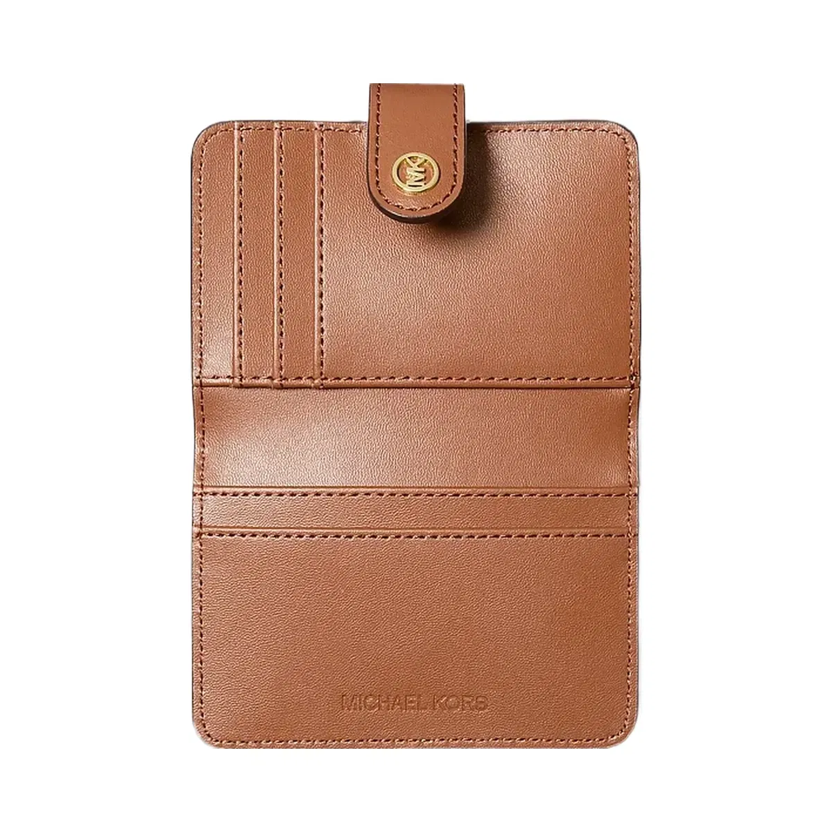 Michael Kors Jet Set Travel Small Signature Logo Billfold Wallet Brown