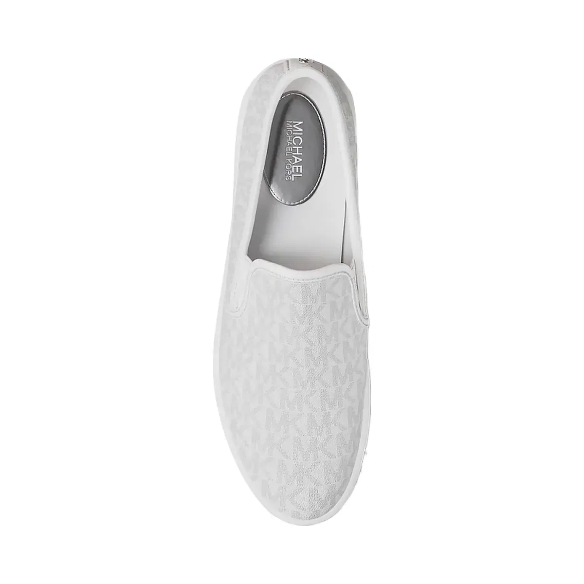 Michael Kors Teddi Signature Logo Slip-On Sneaker Bright Wht