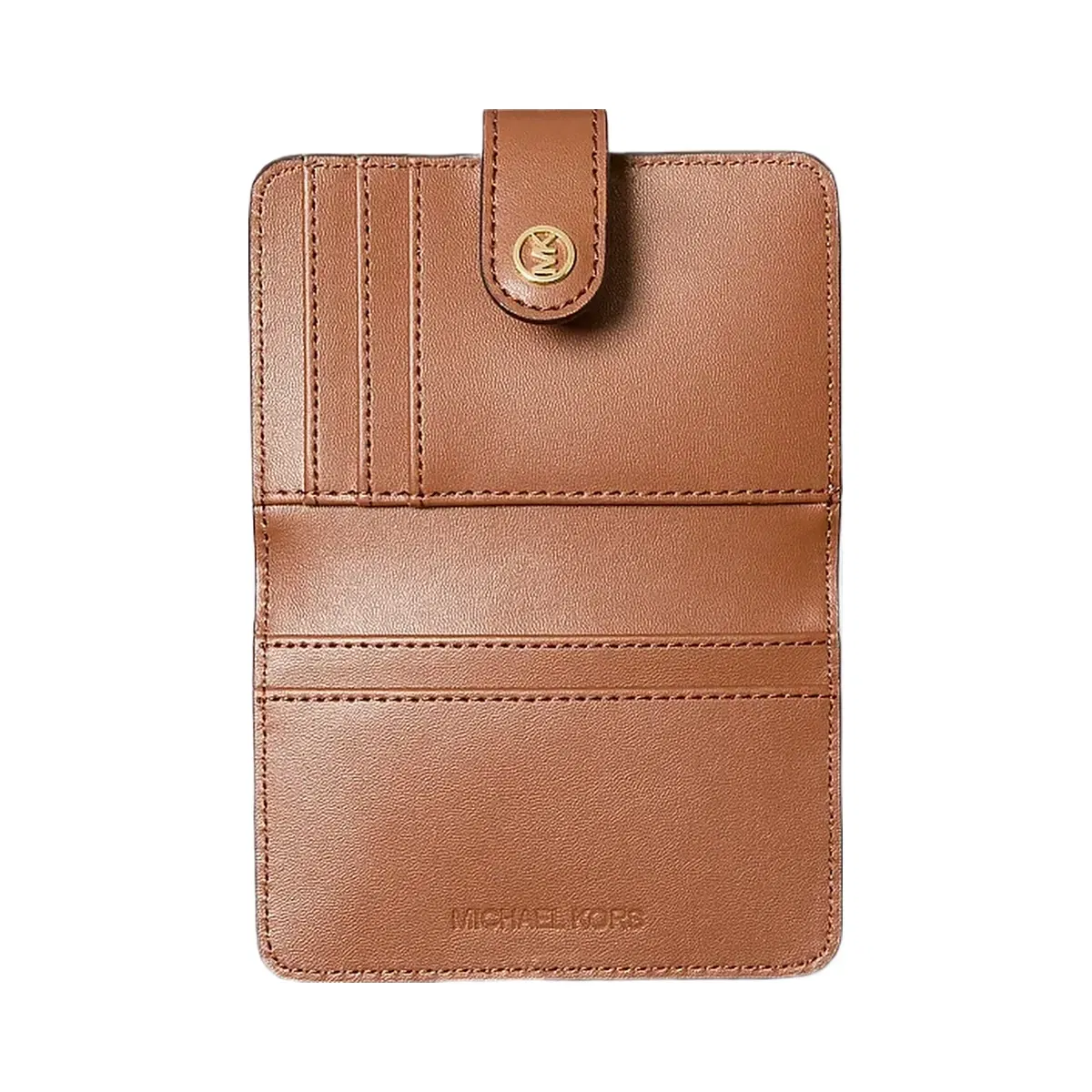 Michael Kors Jet Set Travel Small Signature Logo Billfold Wallet Vanilla