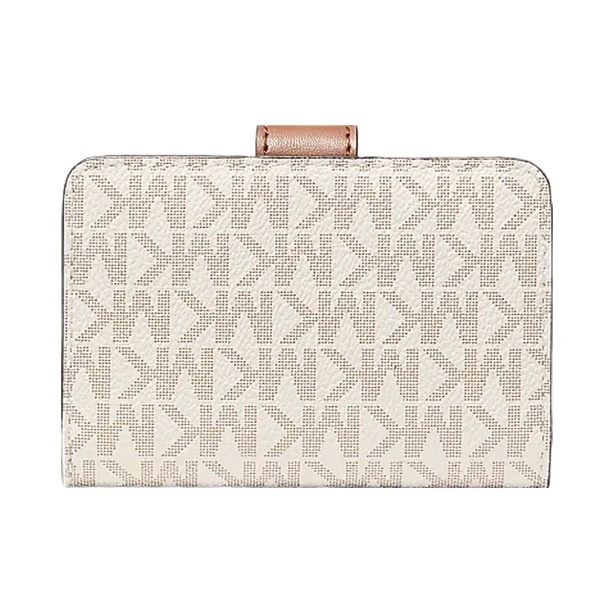 Michael Kors Jet Set Travel Small Signature Logo Billfold Wallet Vanilla