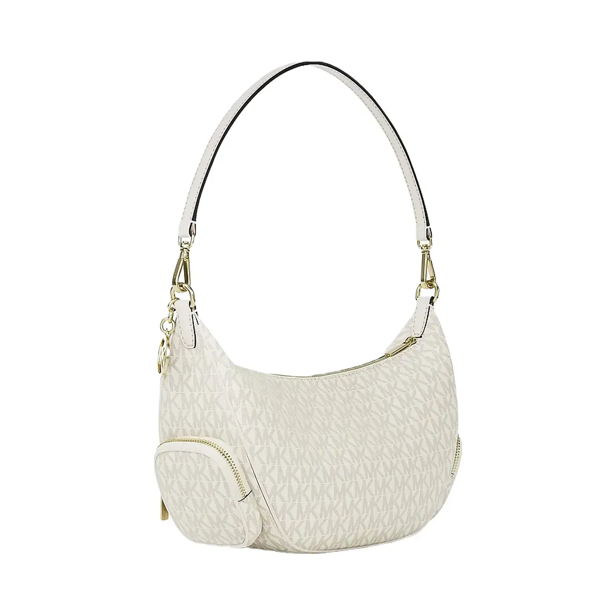 Michael Kors Merritt Medium Signature Logo Convertible Shoulder Bag Lt Crm Multi