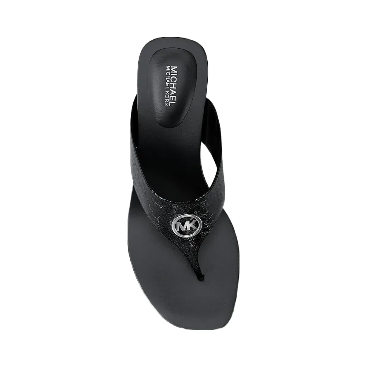 Michael Kors Anneka Patent Thong Sandal Black