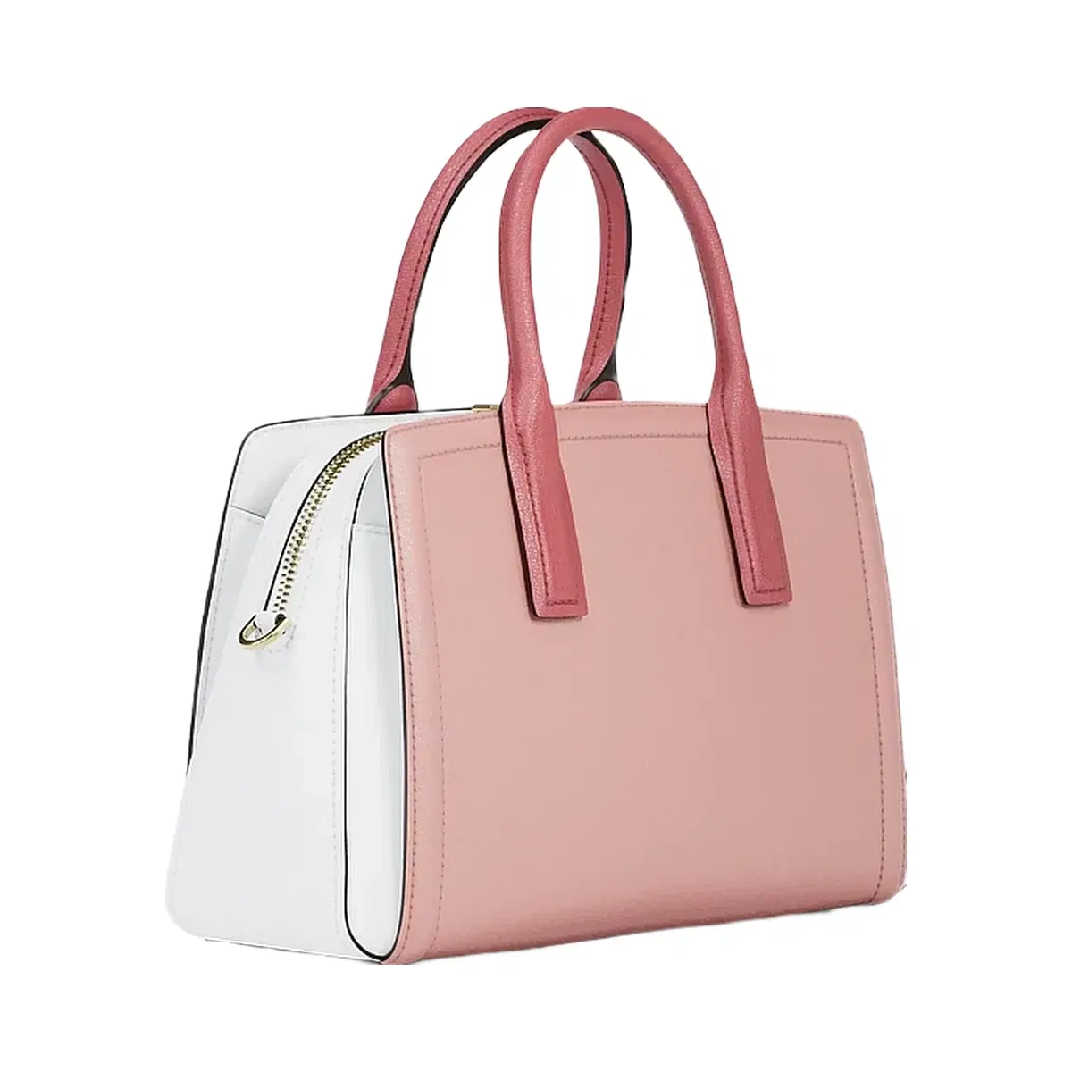 Michael Kors Laila Medium Color-Block Pebbled Leather Satchel Primrose Multi