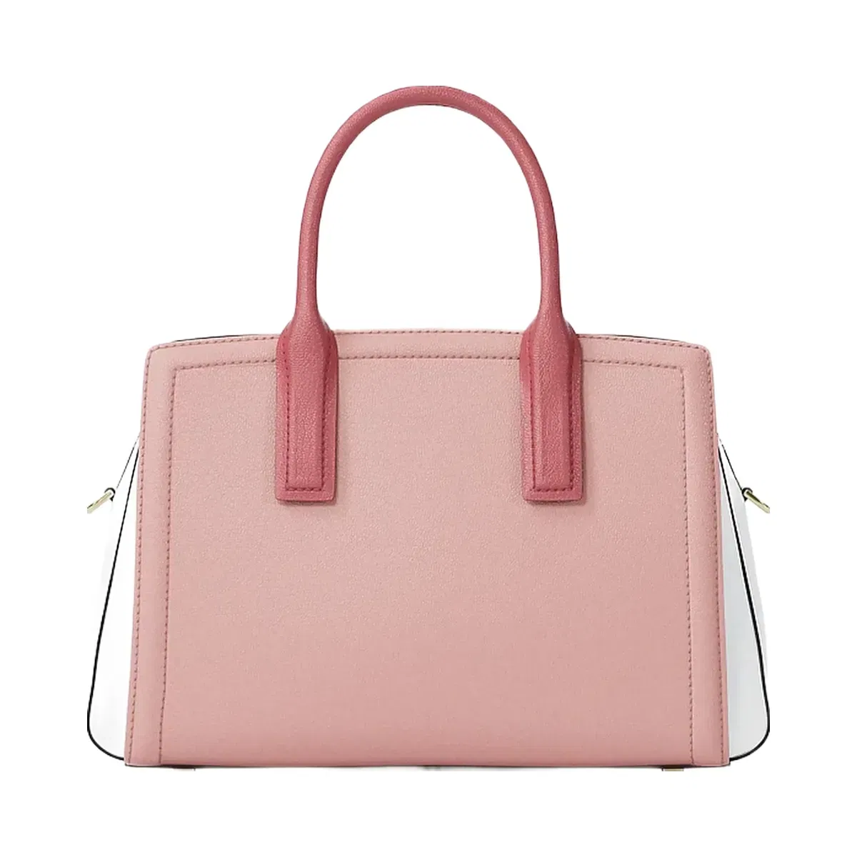 Michael Kors Laila Medium Color-Block Pebbled Leather Satchel Primrose Multi