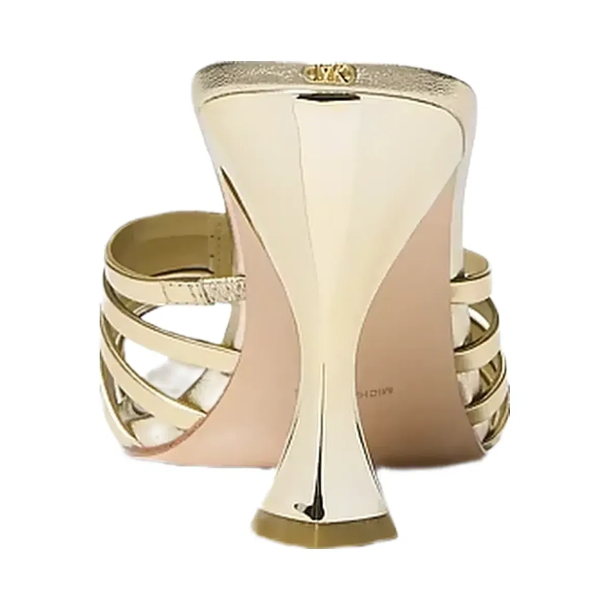 Michael Kors Haisley Metallic Leather Sandal Pale Gold