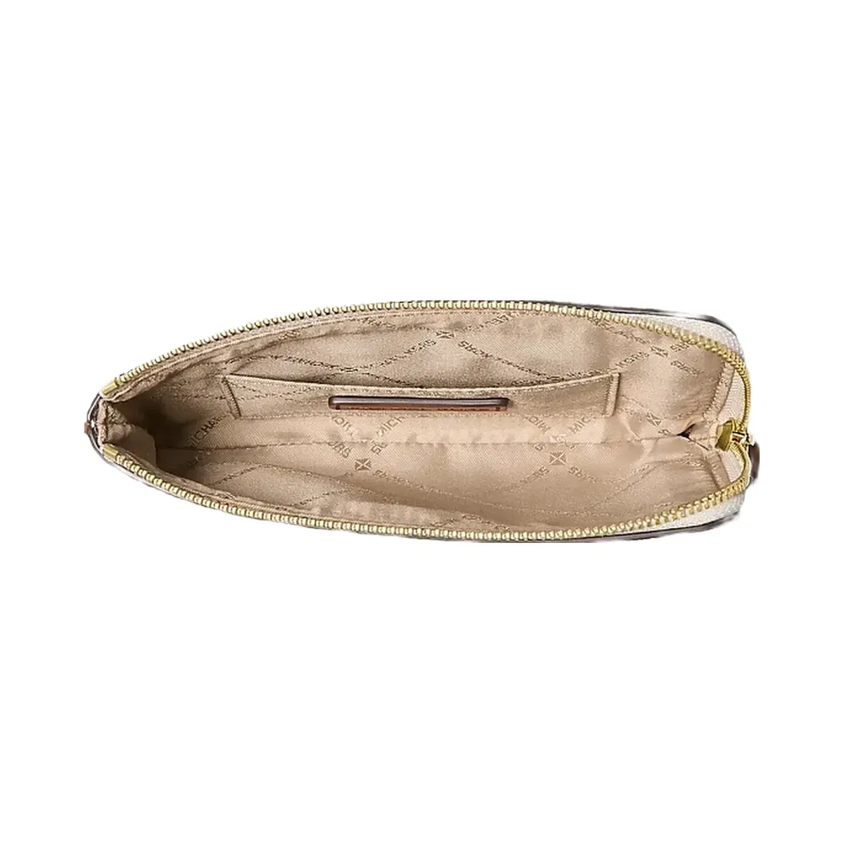 Michael Kors Jet Set Travel Small Signature Logo Wristlet Vanilla
