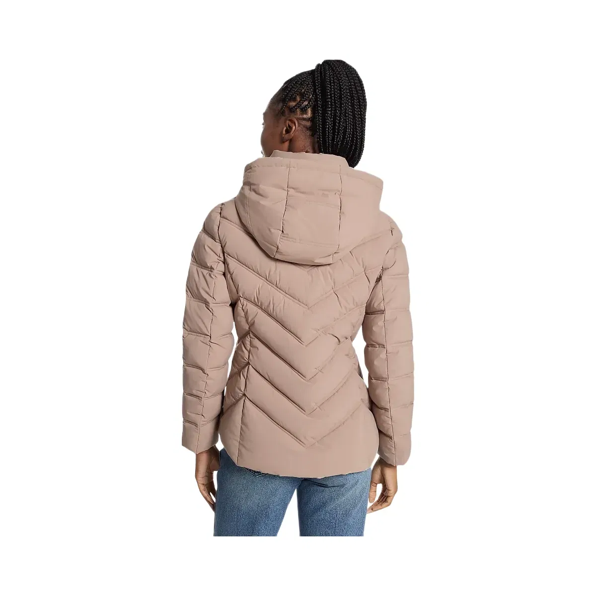 Michael Kors Packable Quilted Puffer Jacket Taupe