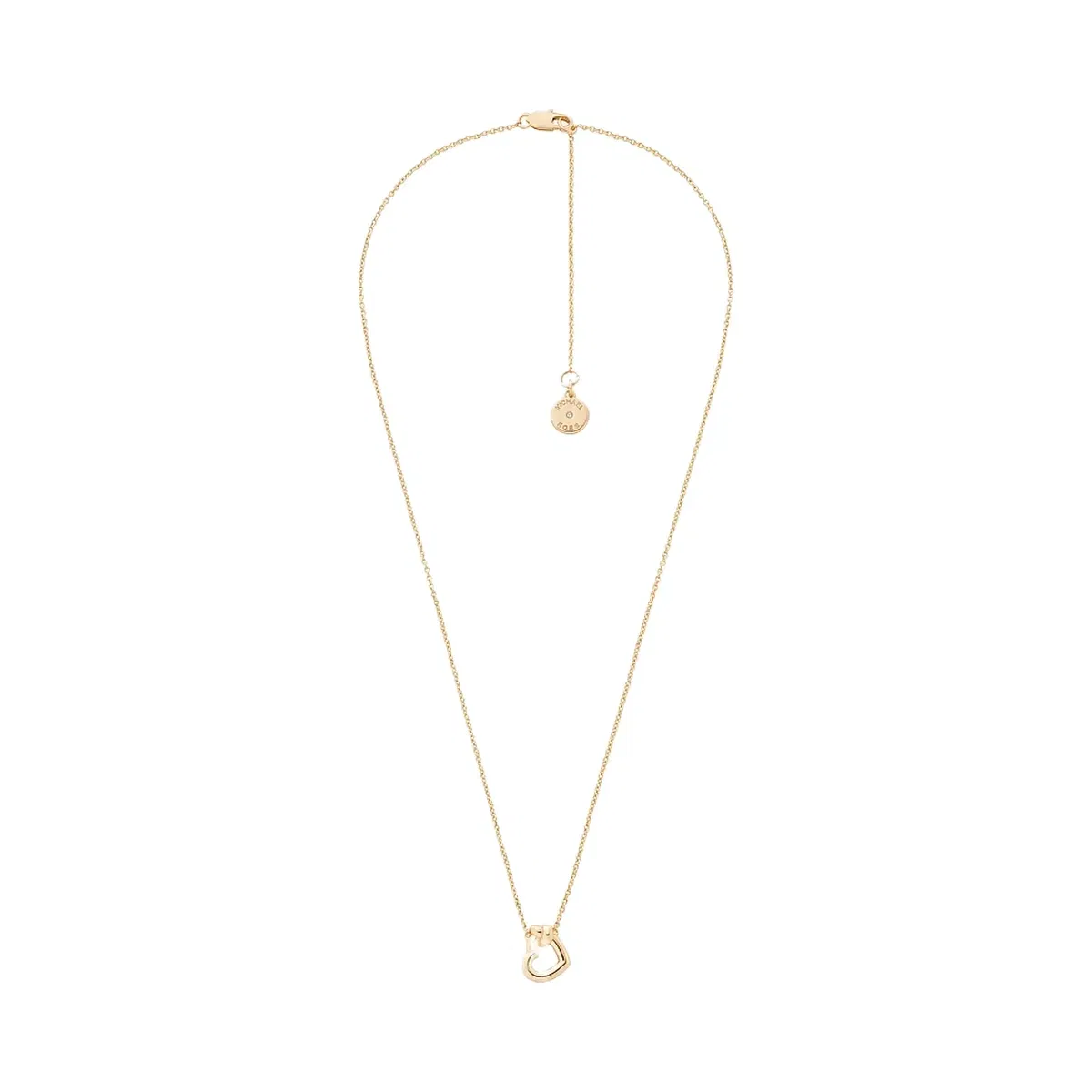 Michael Kors Knotted Heart Necklace and Earrings Gift Set Gold