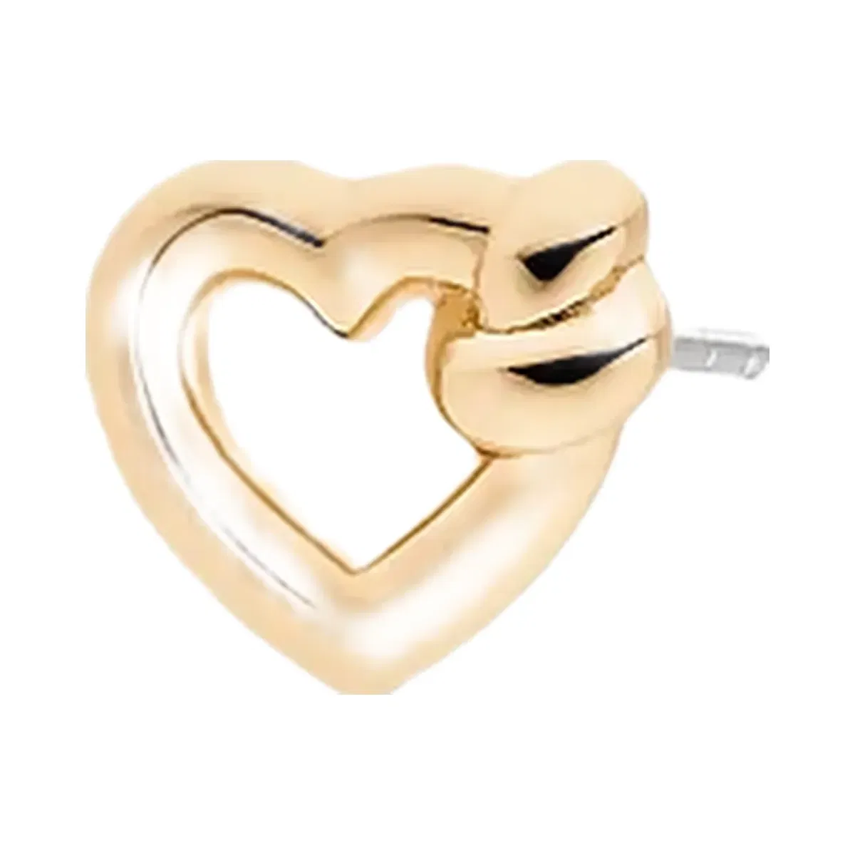 Michael Kors Knotted Heart Necklace and Earrings Gift Set Gold
