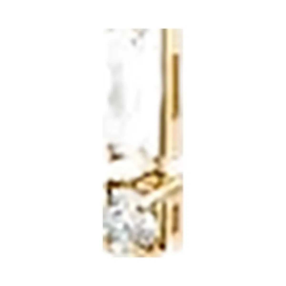 Michael Kors Pavé Baguette Drop Earrings Gold