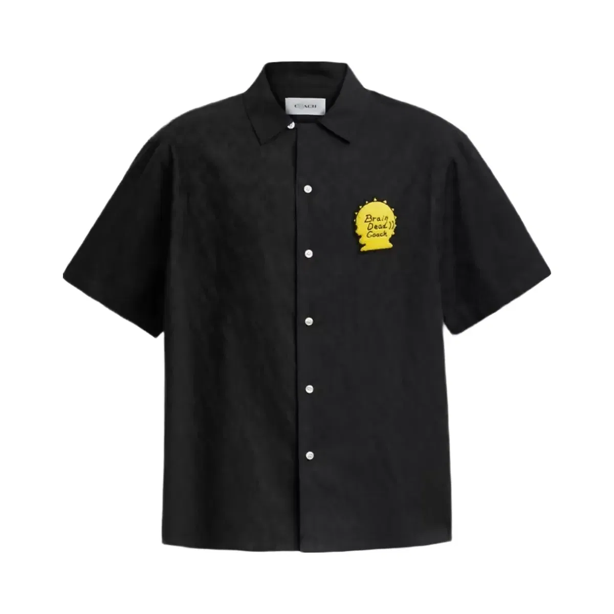 Coach x Brain Dead Signature Camp Shirt in Black