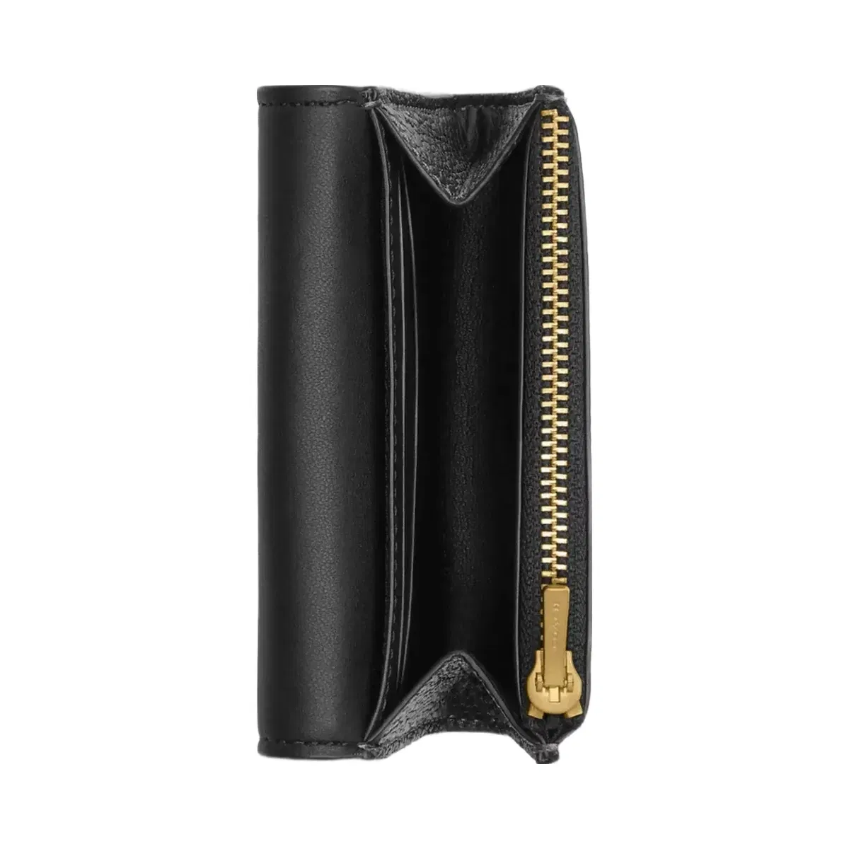 Coach Essential Flap Card Case in Brass Black