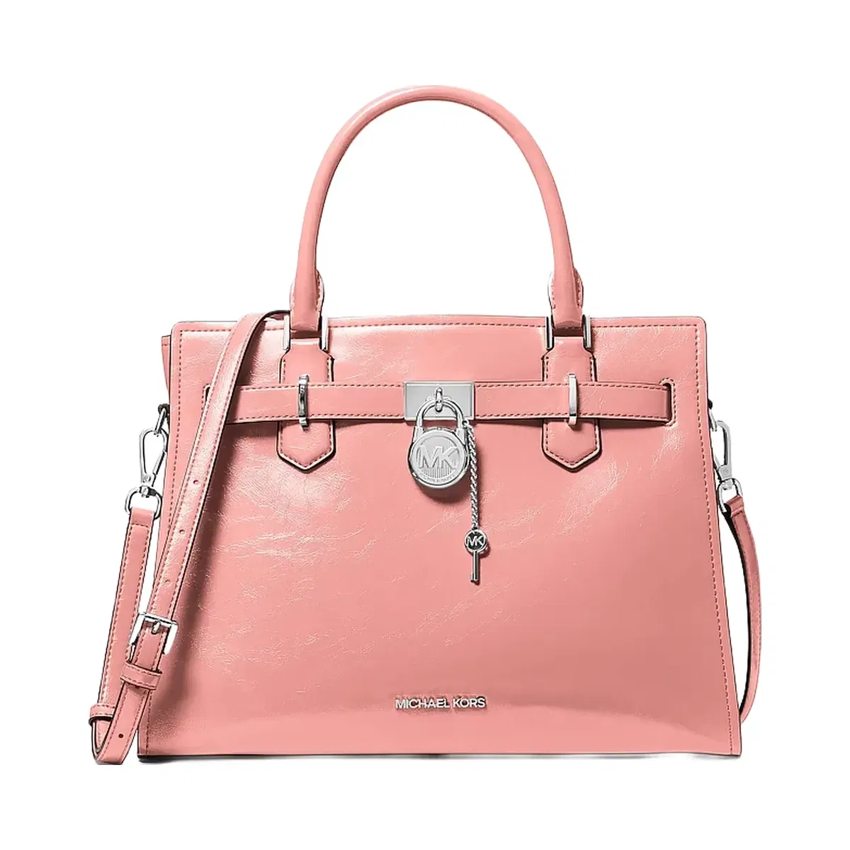 Michael Kors Hamilton Medium Satchel Sunset Rose