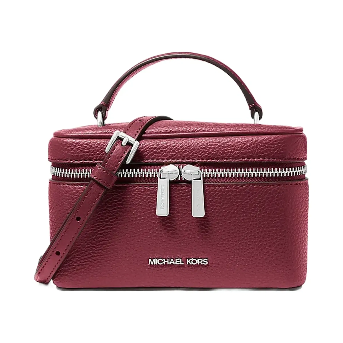 Michael Kors Vivi Small Vanity Crossbody Bag Maroon