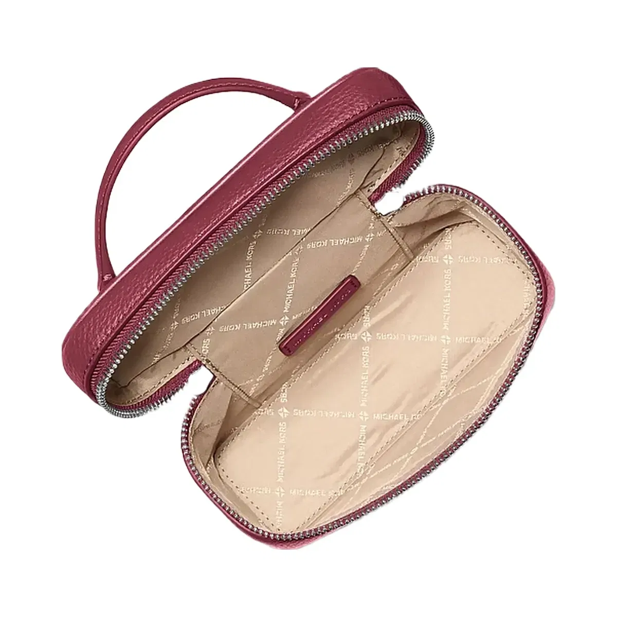 Michael Kors Vivi Small Vanity Crossbody Bag Maroon
