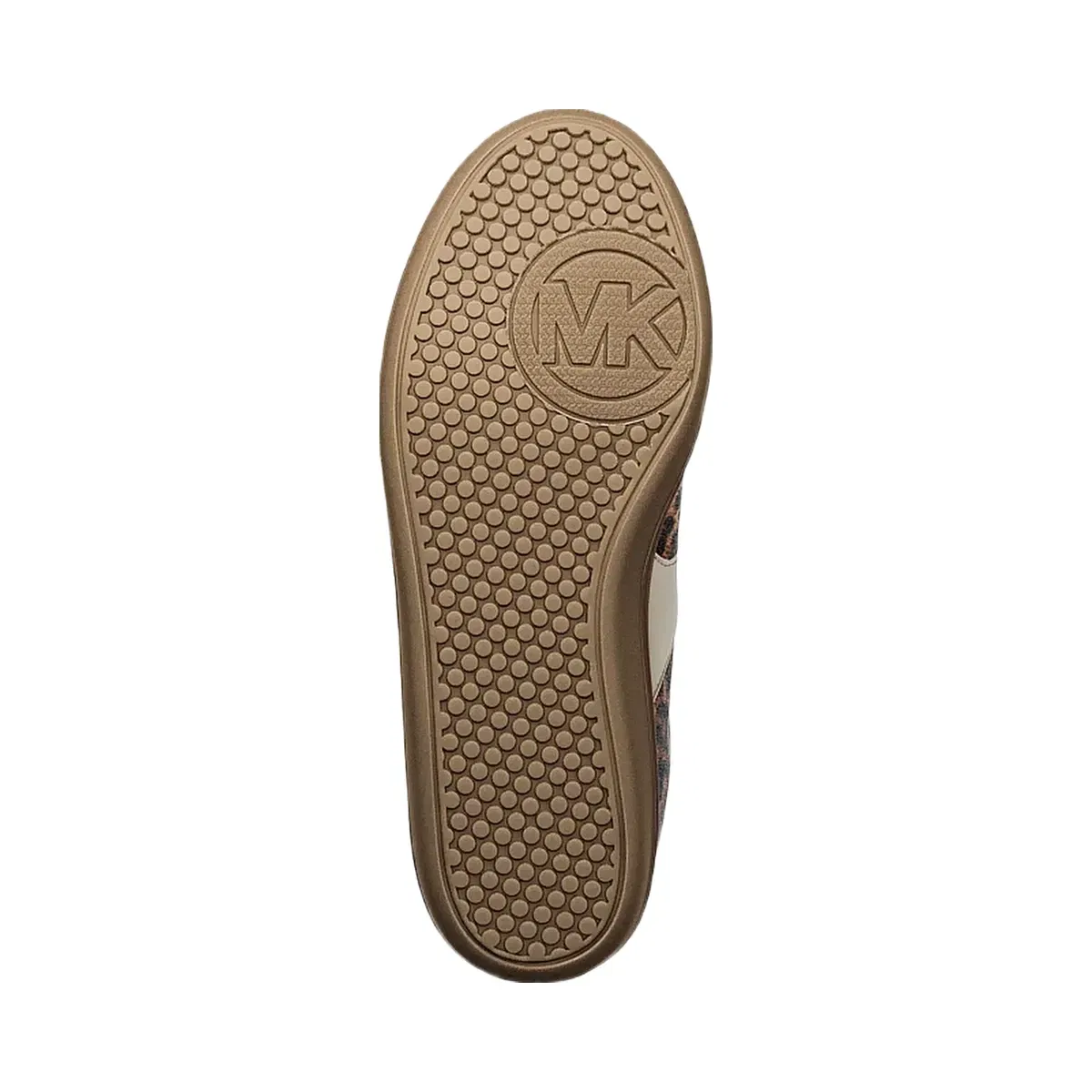 Michael Kors Benny Leopard Print Calf Hair Sneaker Dk Camel Mlt