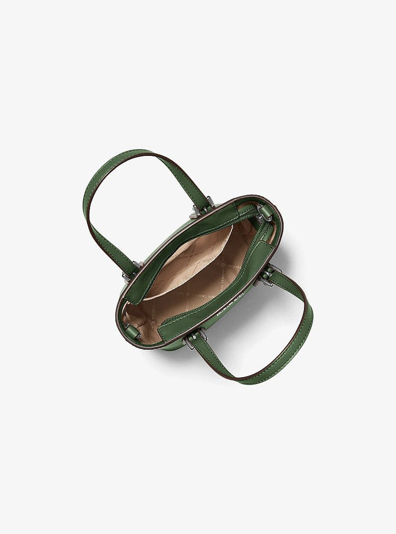 Michael Kors Voyager Extra-Small Leather Convertible Crossbody Bag Amazon Green