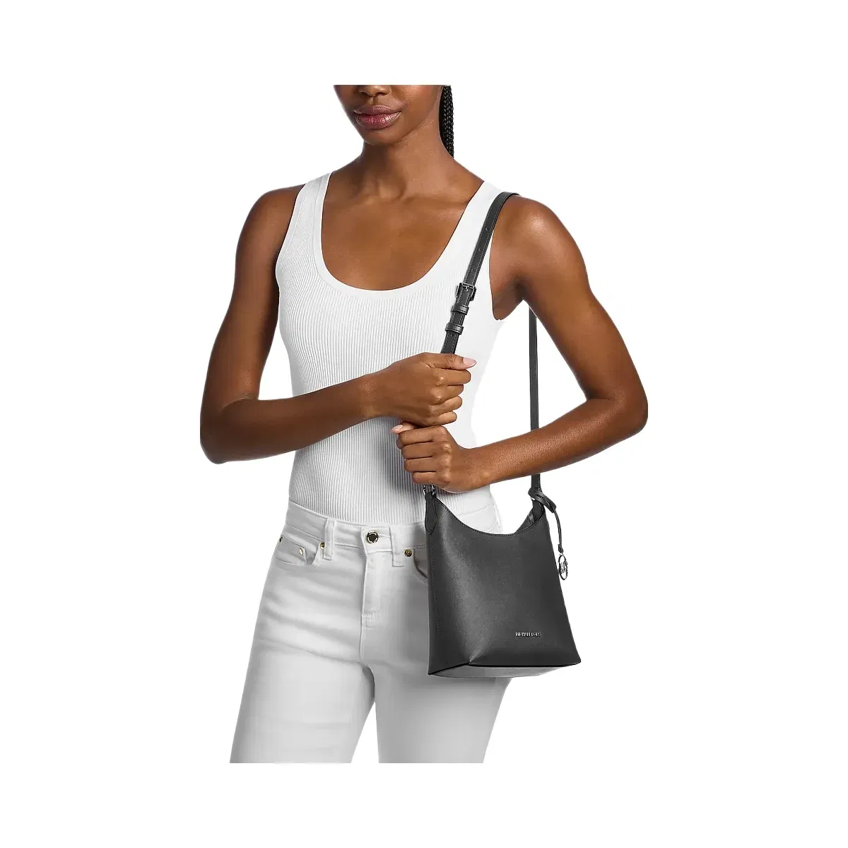 Michael Kors Maya Small Signature Logo Crossbody Bag Black