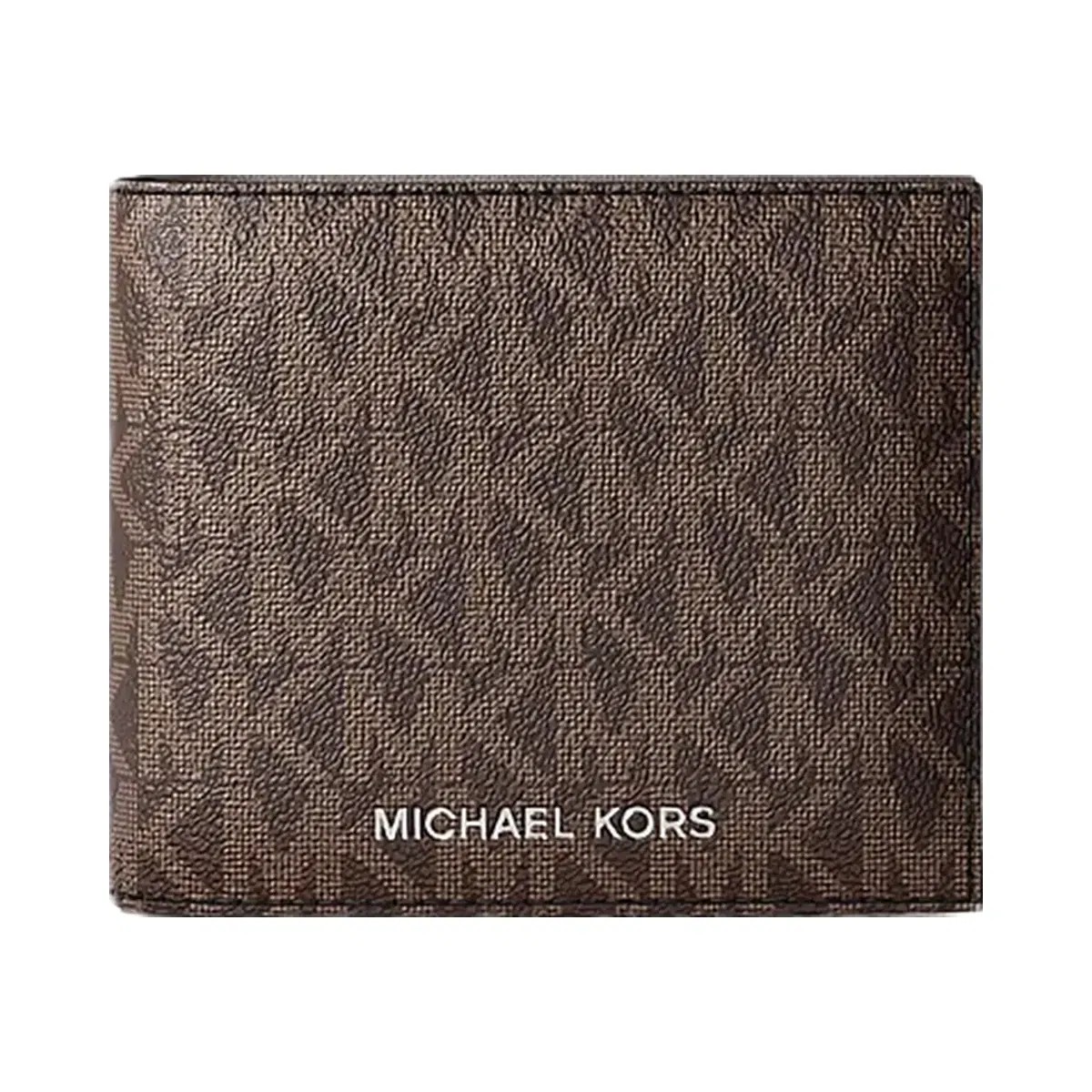Michael Kors Cooper Logo Billfold Wallet With Coin Pouch Brown/Blk