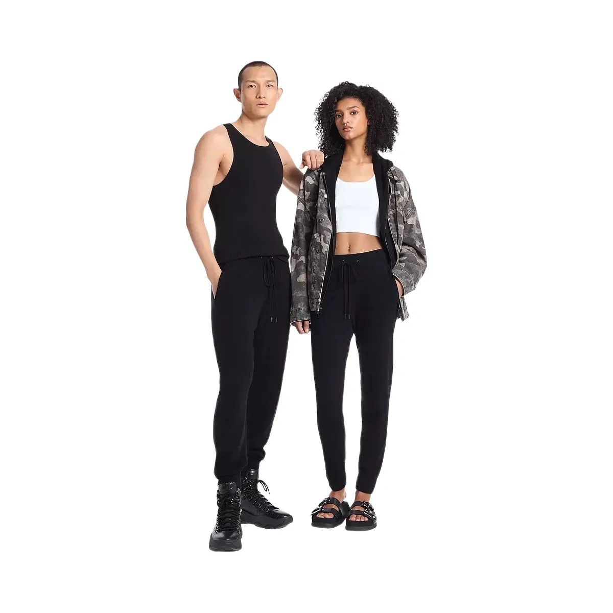 Michael Kors Wool and Cashmere Blend Joggers Black