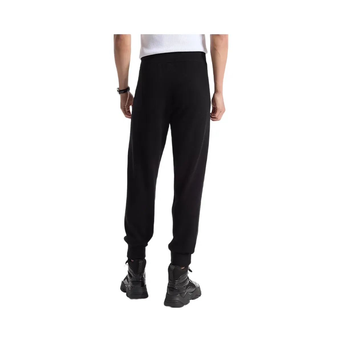 Michael Kors Wool and Cashmere Blend Joggers Black