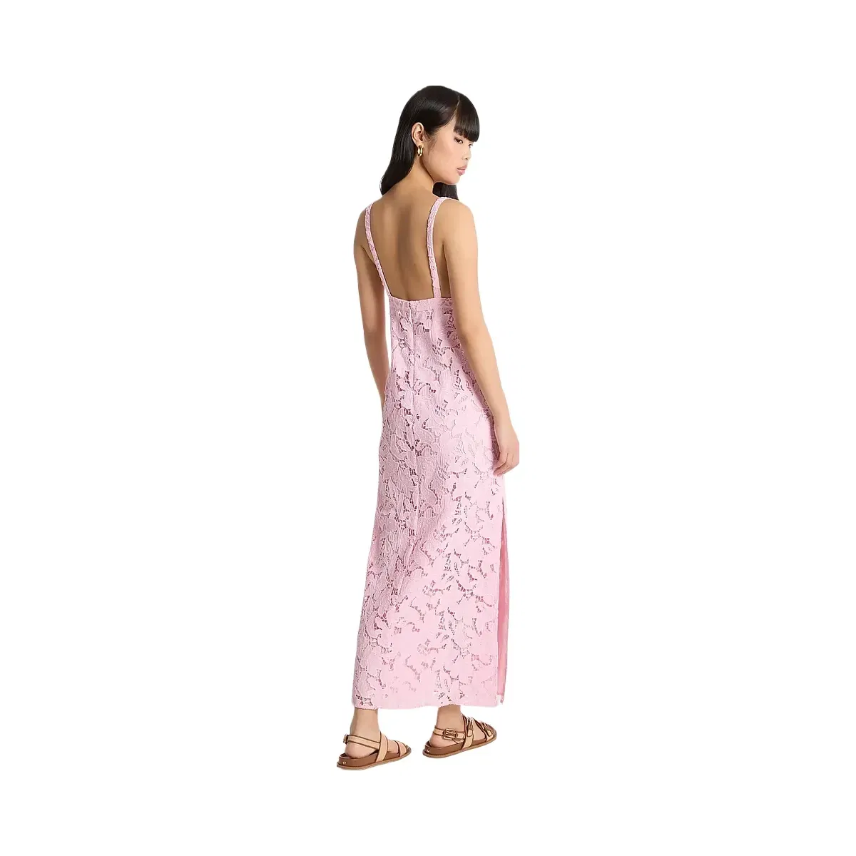 Michael Kors Corded Floral Lace Maxi Dress Lt Bouquet