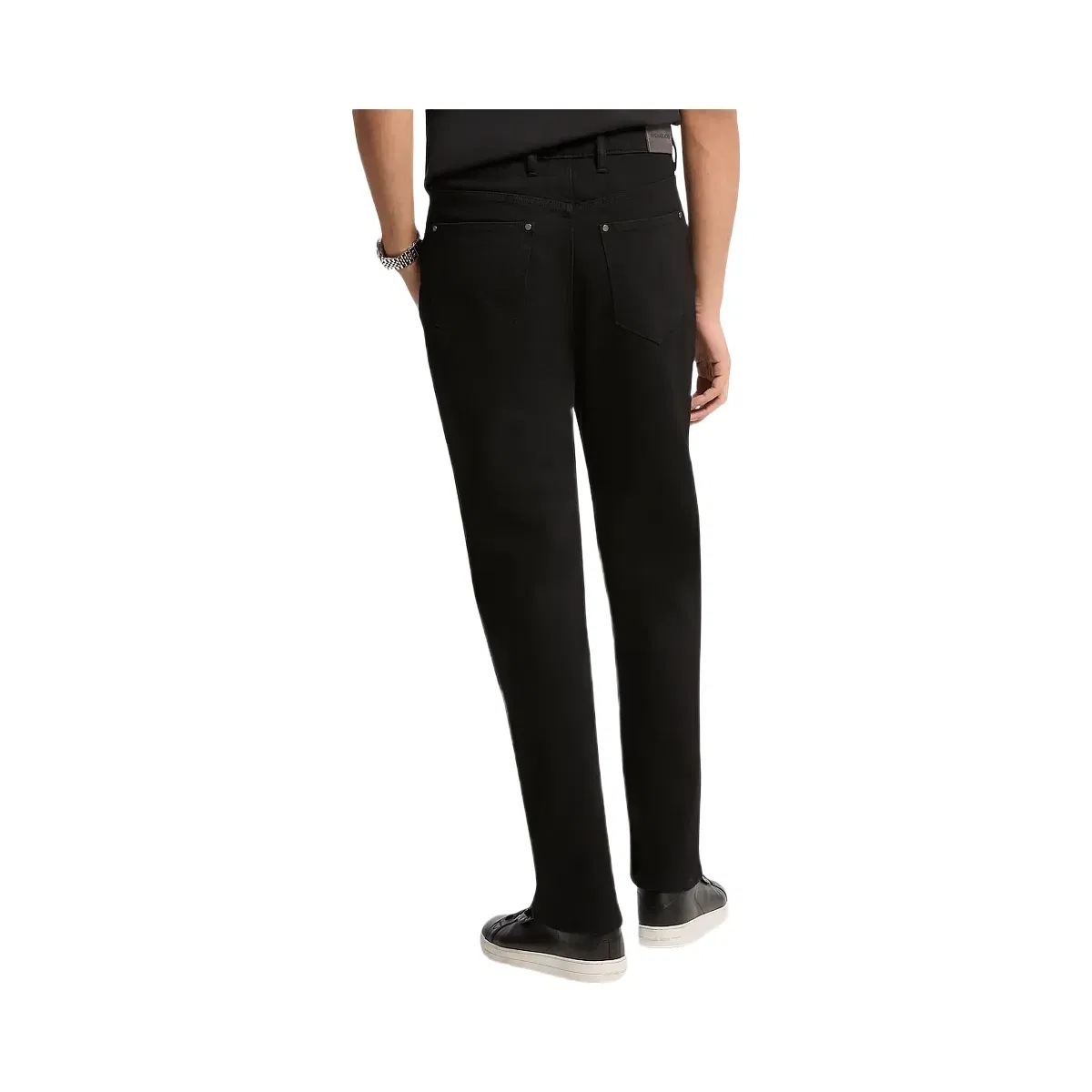 Michael Kors Finn Straight-Fit Stretch Denim Jeans Black