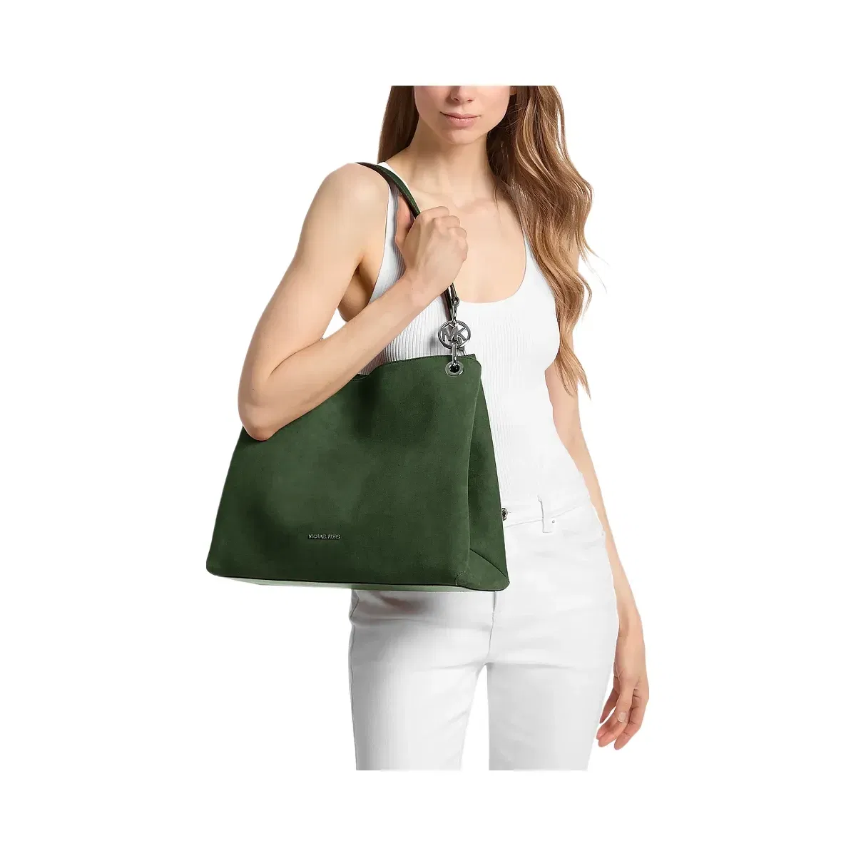 Michael Kors Christina Large Shoulder Bag Amazon Green