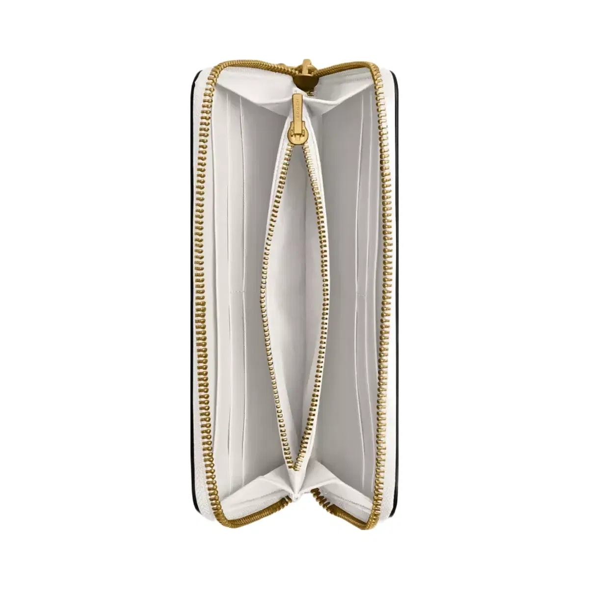 Coach Essential Slim Accordion Zip Wallet in Brass Chalk