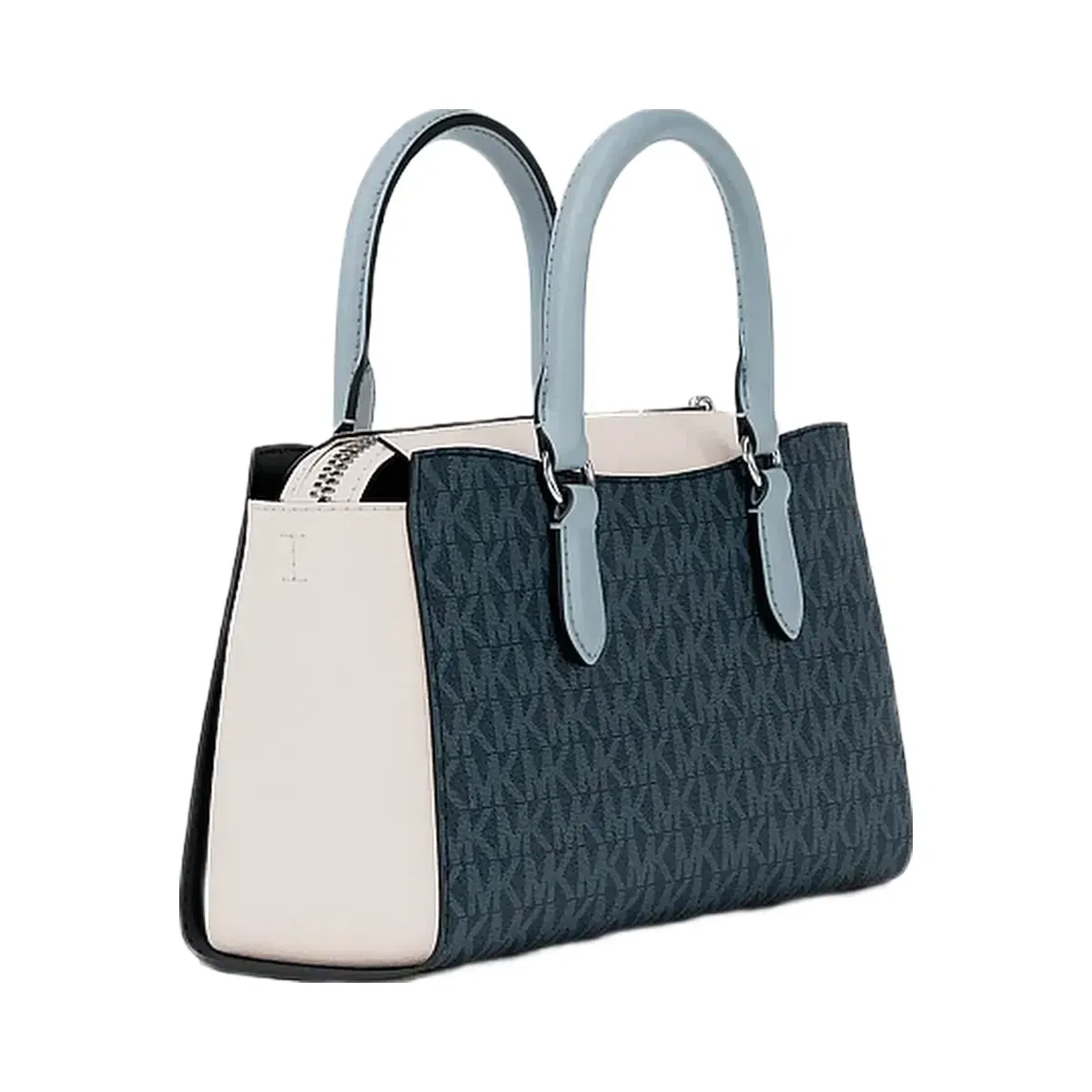 Michael Kors Arden Small Color-Block Signature Logo Messenger Bag Admirl Multi
