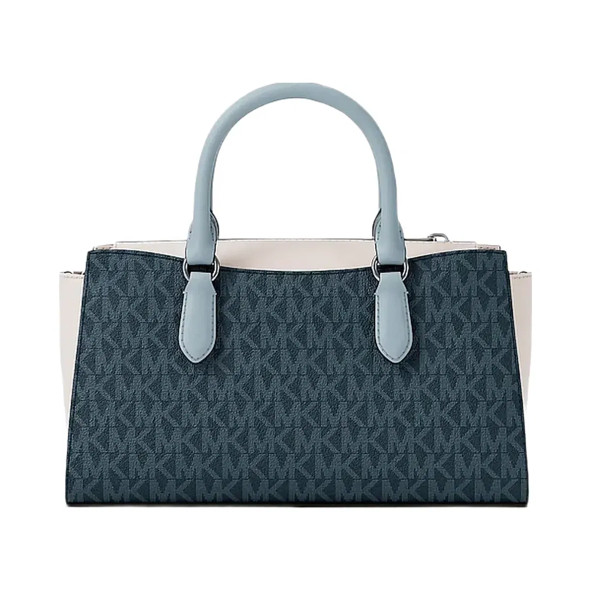 Michael Kors Arden Small Color-Block Signature Logo Messenger Bag Admirl Multi