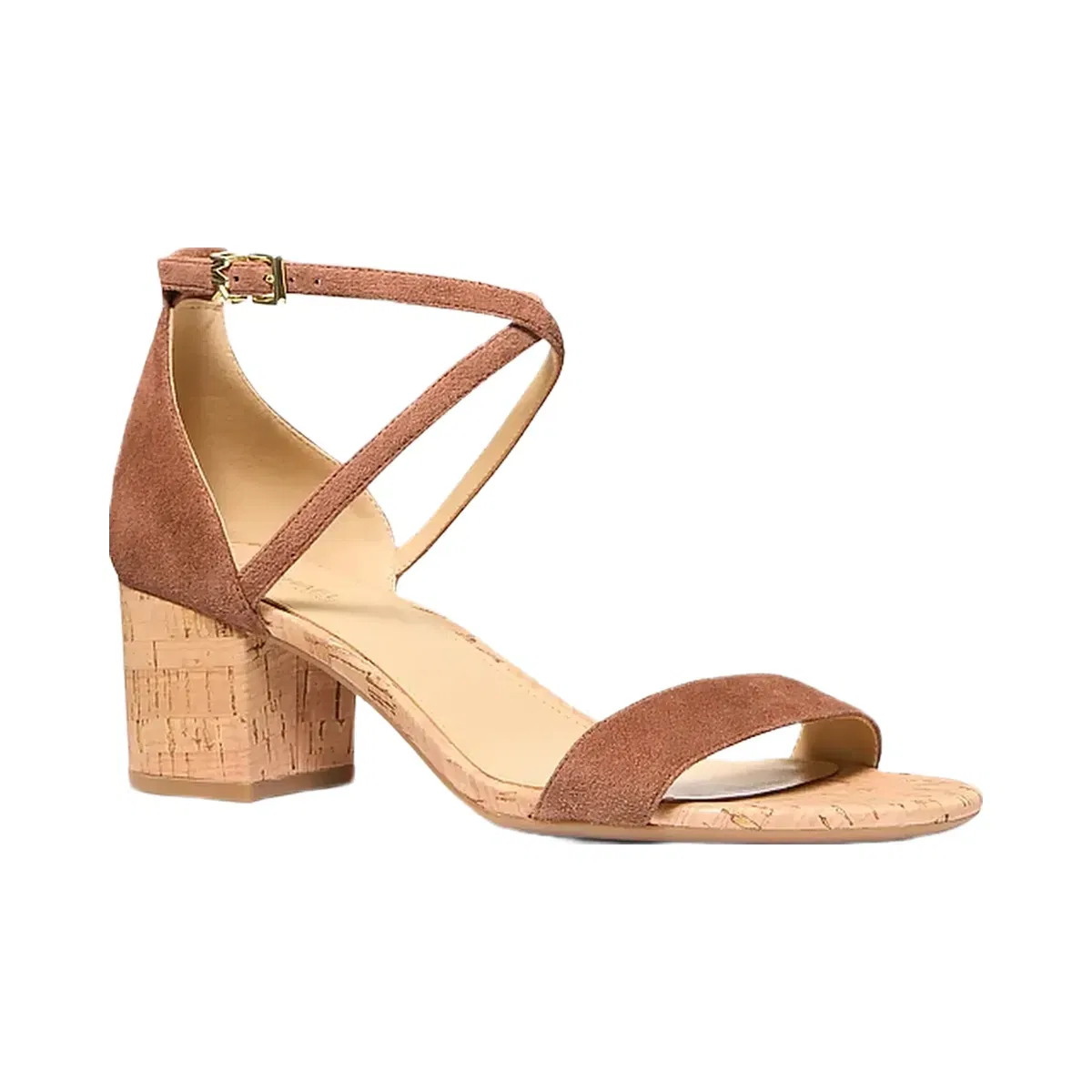 Michael Kors Serena Flex Suede Sandal Luggage