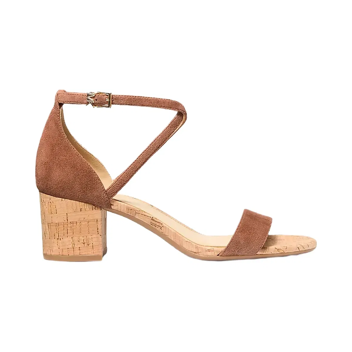 Michael Kors Serena Flex Suede Sandal Luggage