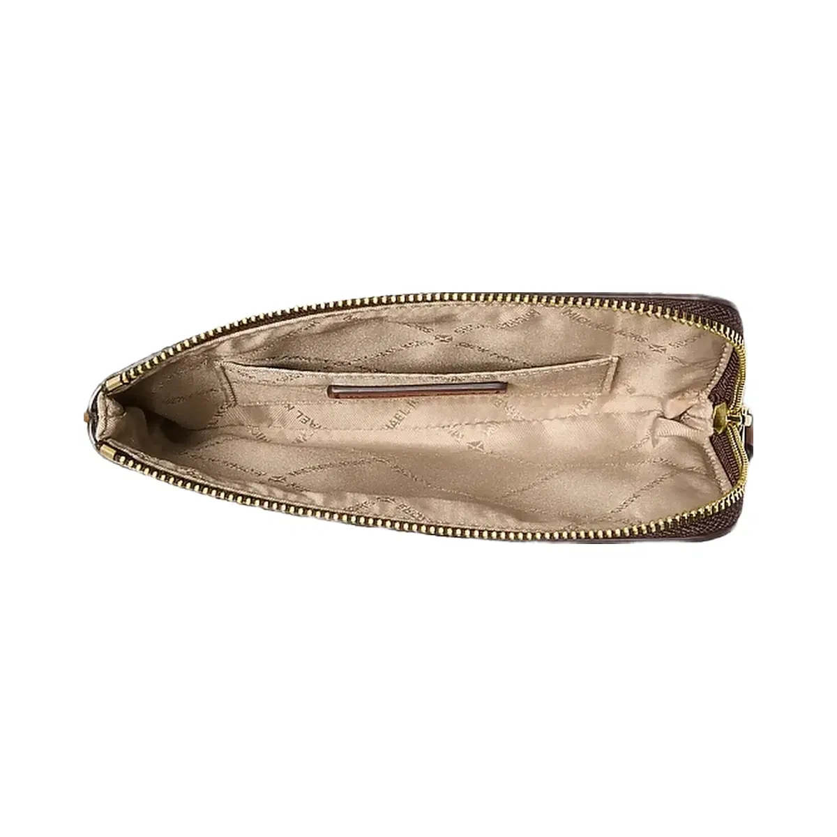 Michael Kors Jet Set Travel Small Signature Logo Wristlet Brown