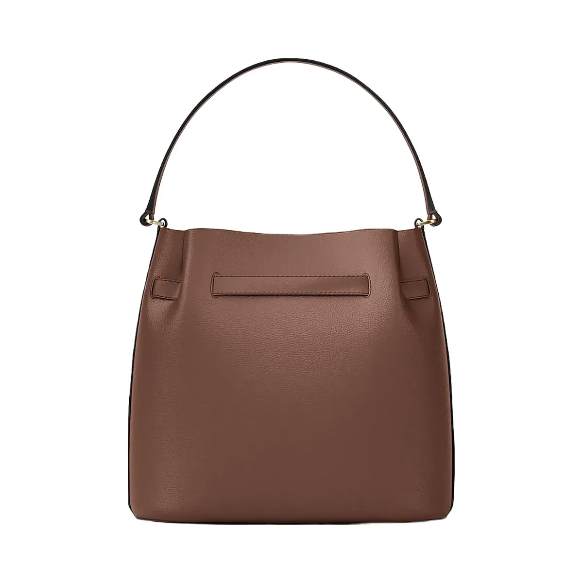 Michael Kors Carson Medium Pebbled Leather Convertible Bucket Crossbody Bag Nutmeg