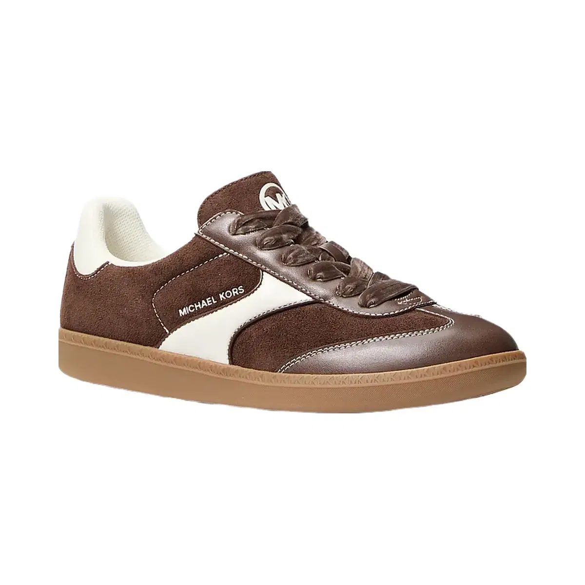 Michael Kors Benny Polyester Microsuede Sneaker Nutmeg