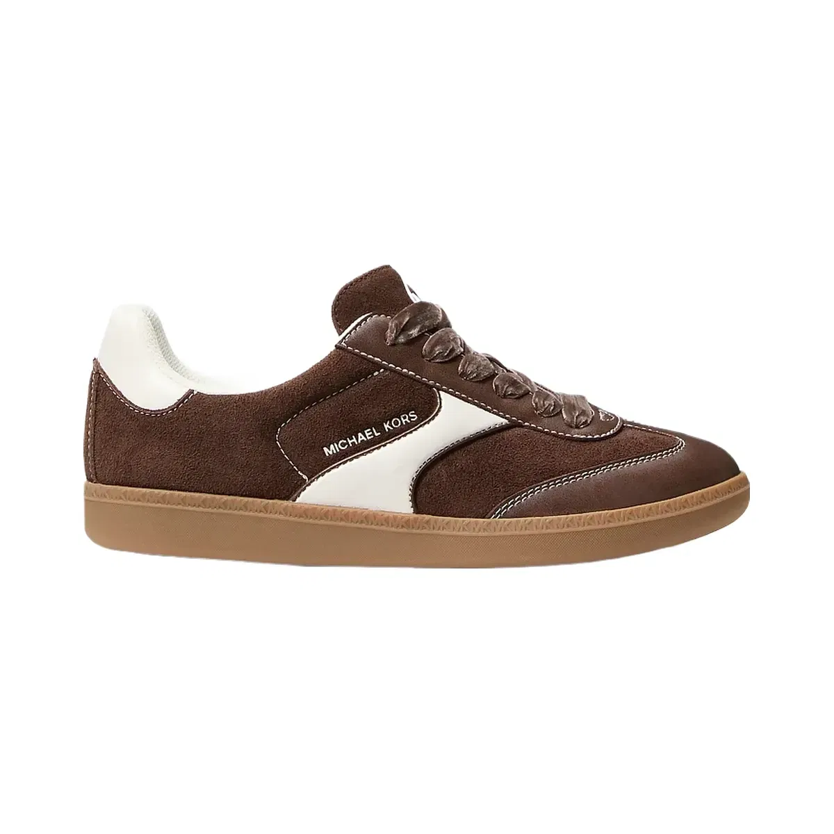 Michael Kors Benny Polyester Microsuede Sneaker Nutmeg