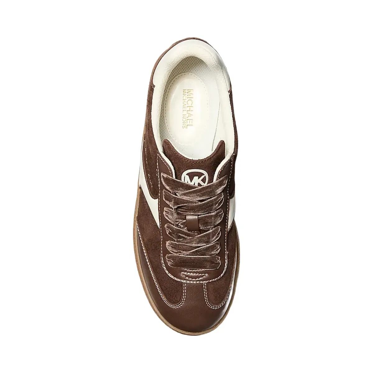 Michael Kors Benny Polyester Microsuede Sneaker Nutmeg