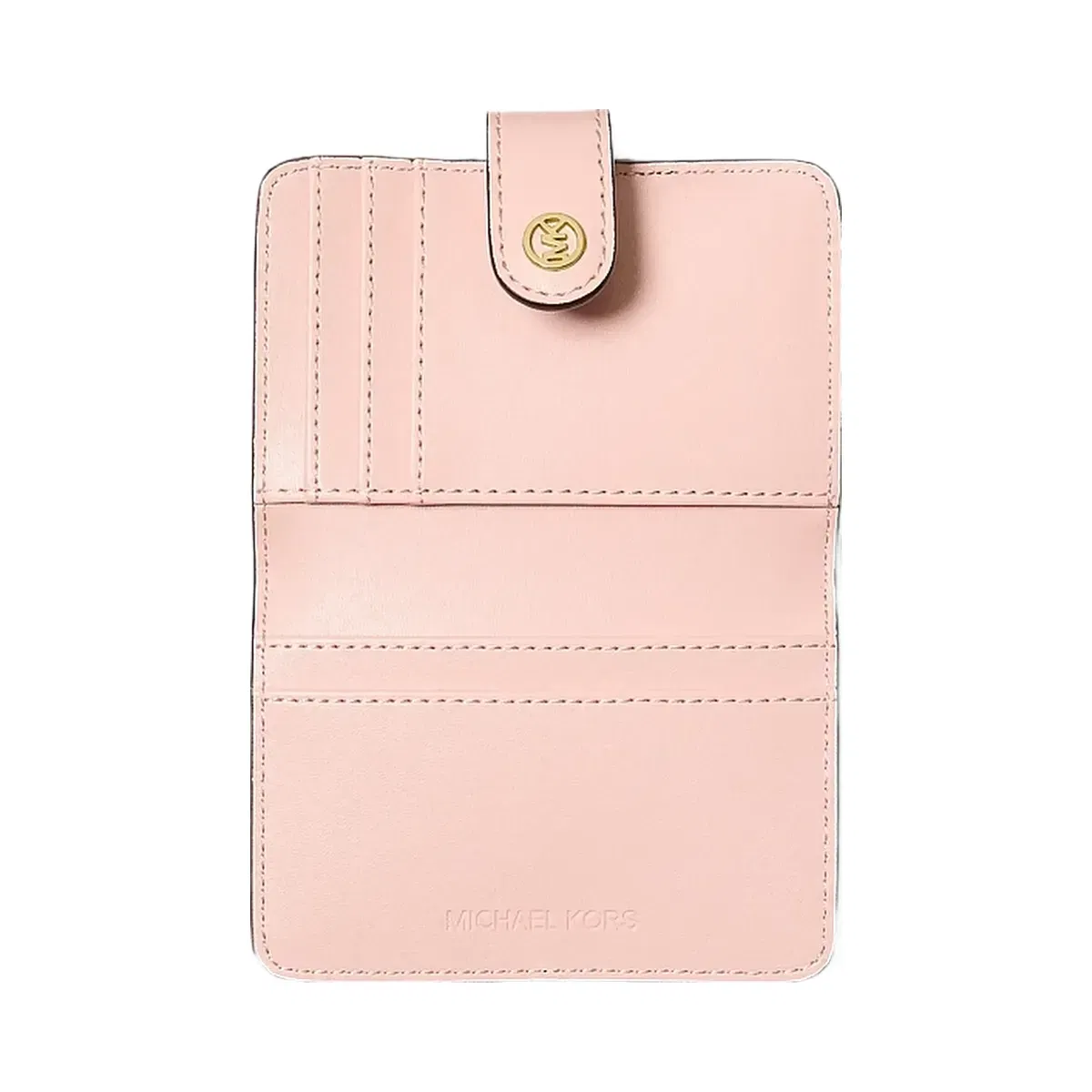 Michael Kors Jet Set Travel Small Signature Logo Billfold Wallet Powder Blush