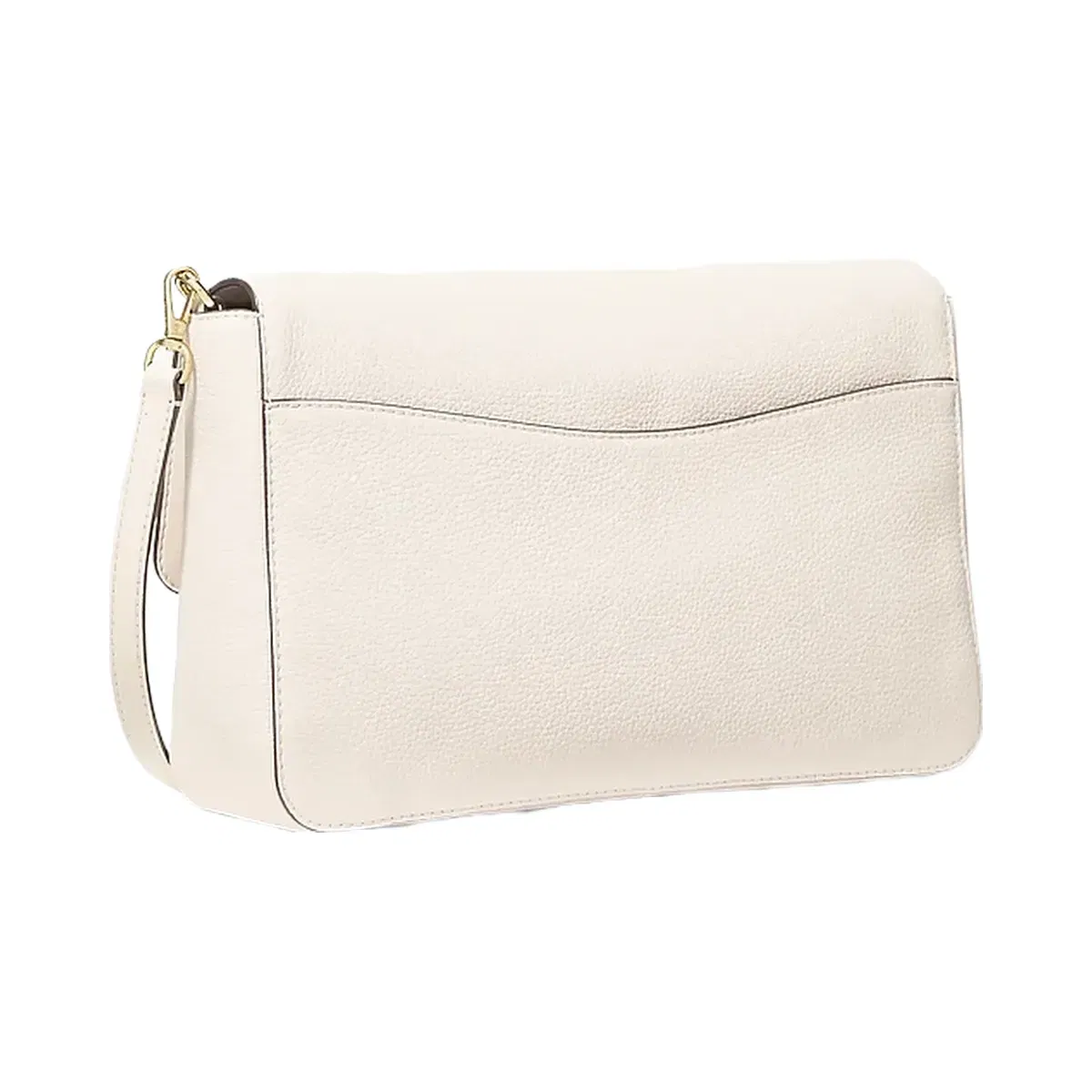 Michael Kors Kacey Large Pebbled Leather Convertible Shoulder Bag Lt Cream