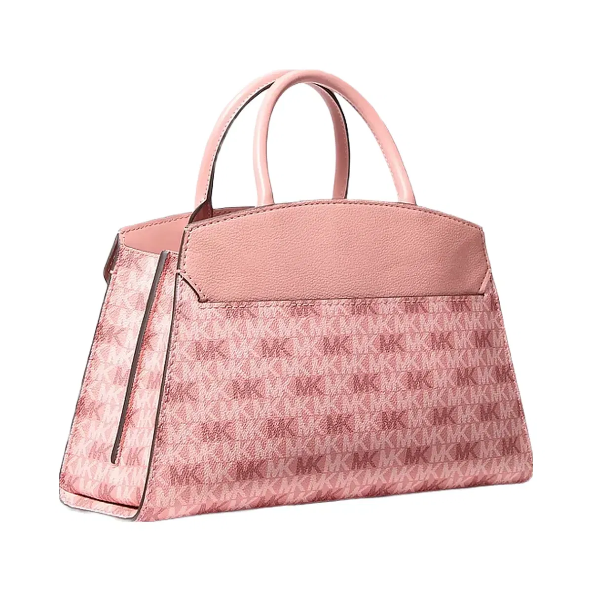 Michael Kors Greta Medium Signature Logo Satchel Sunset Rose