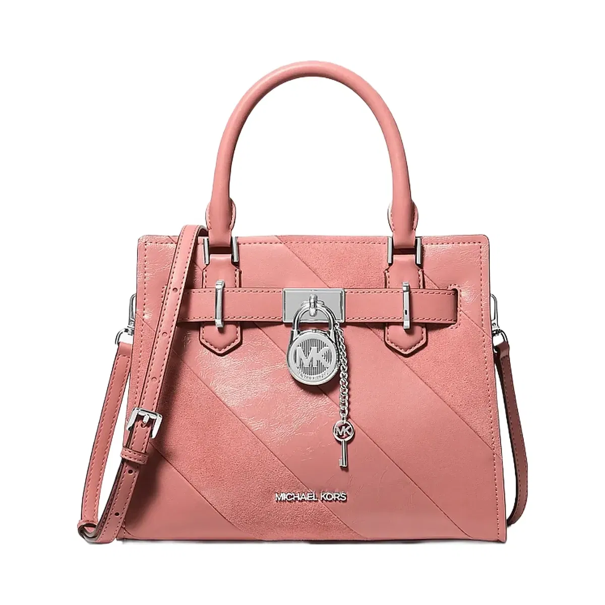 Michael Kors Hamilton Small Convertible Satchel Sunset Rose