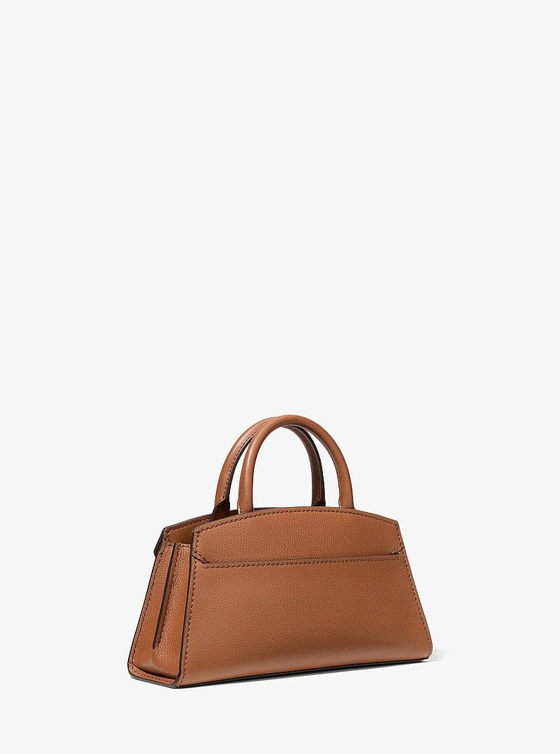 Michael Kors Greta Small Leather Convertible Crossbody Bag Luggage