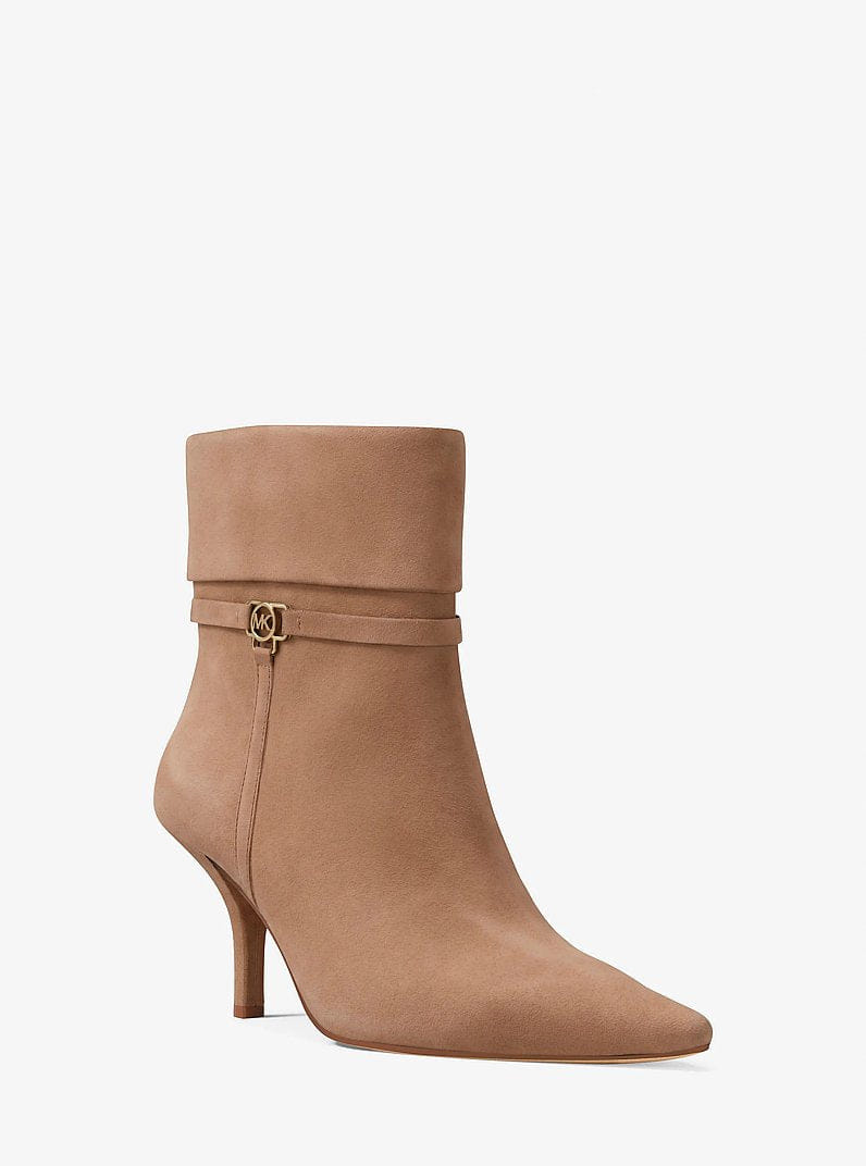 Michael Kors Nalia Polyester Microsuede Boot Camel