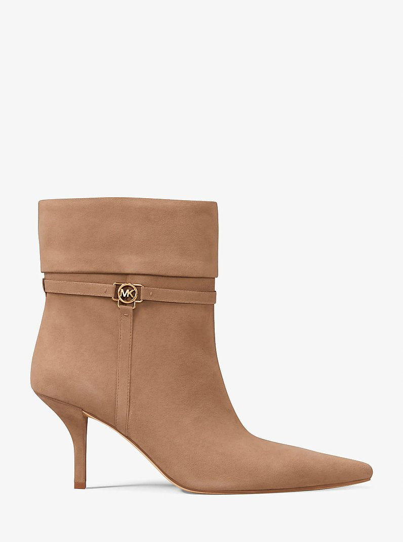 Michael Kors Nalia Polyester Microsuede Boot Camel