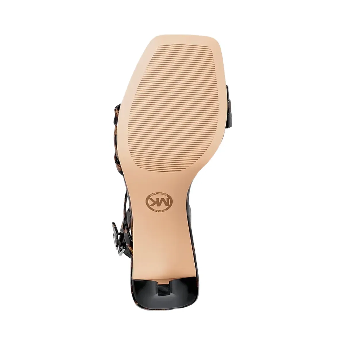 Michael Kors Yvette Leopard Print Sandal Dk Camel Mlt
